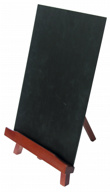 Blackboard tavle A4 m/staffeli, Mahogny