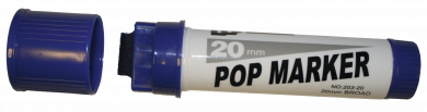 Tusj POP Marker Påfyllbar 20mm, Blå