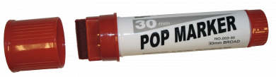 Tusj POP Marker Påfyllbar 30mm, Rød