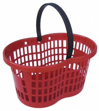 Handlekurv, Flexi Basket 27 liter, Rød