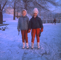 Skøytebanen på Bakkehaugen ca. 1965