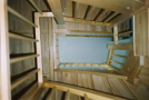 trapper vist fra undersiden