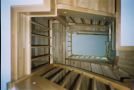 trapper vist fra undersiden
