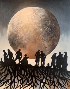 Forankret i Undring
Akryl på plate m ramme
5000.-