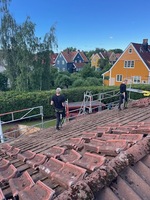 Gammel betongstein fjernes