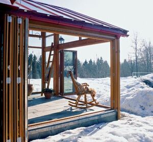 Innadslående foldedører

