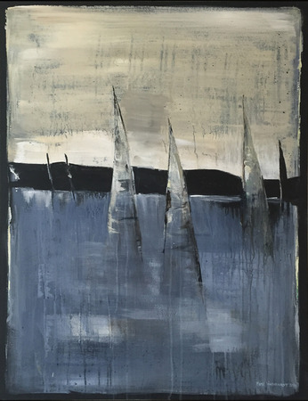 Akryl på lerret, 60x80cm
