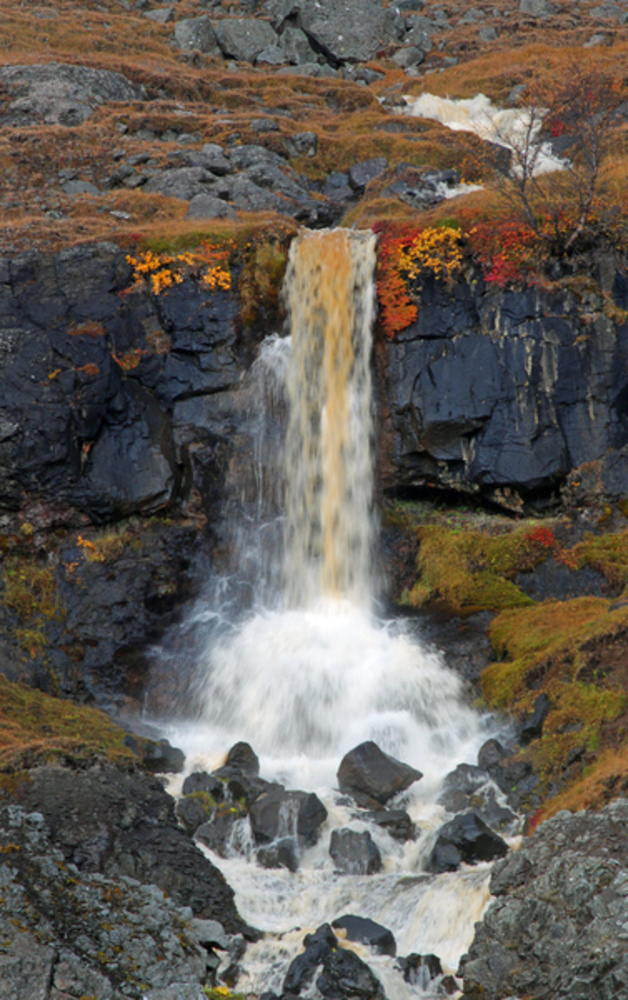 En foss i nærheten av Egilsstadir.
Foto Geir Lundli