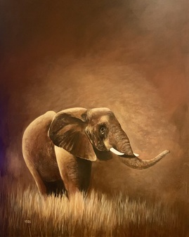 Terracotta Eleohant 
80 x 100 cm 
Pris: 15 000,-