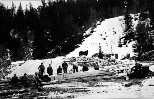 REF-0002 Skogbruk - tømmer- Trondplassen Rennebuskogen Saga tilhørte Arnt Nylende