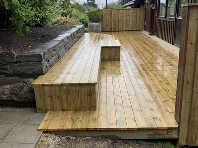 Mur av Råkopp skifer mot imp