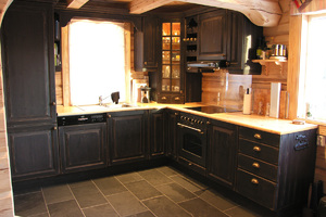 Kjøkken Antikk sort