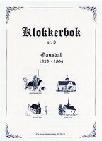 Klokkerbok nr 3 - Gausdal