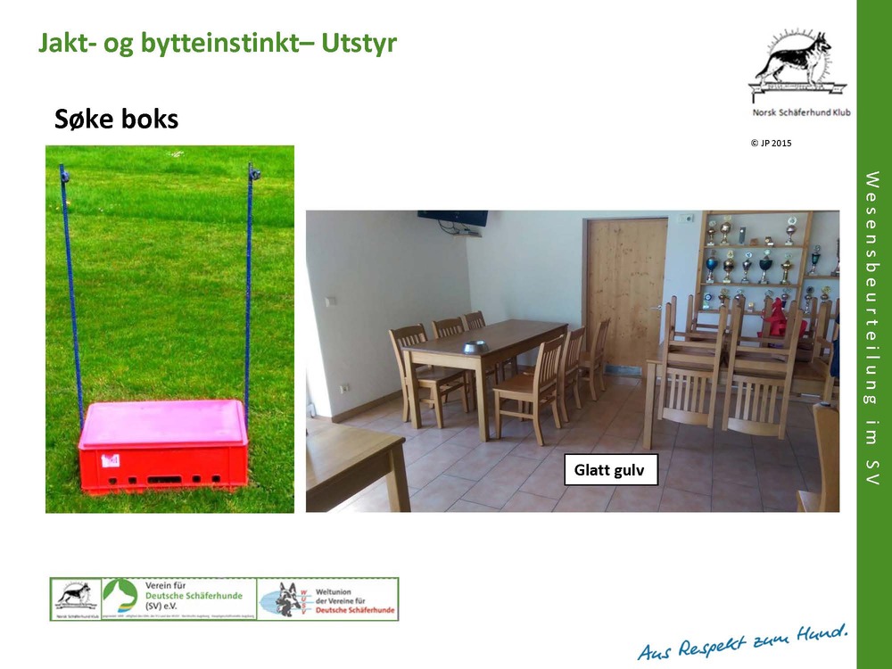 Forberedelser av test og nødvendig utstyr Vesenprøve 235321