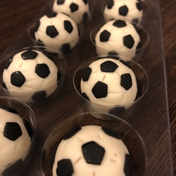 Sjokolade-fotball, spiselig