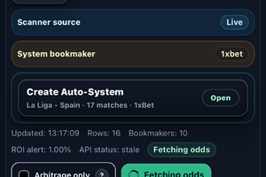Odds Companion PRO – Mobile App Gallery
