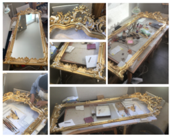 Konsollspeil, ca. 1890 - omfattende restaurering med forgylling