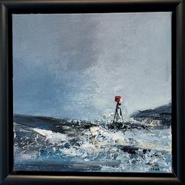 Fyr 20x20cm 1300,- m ramme 
Solgt!