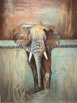 Kenya Elephant 
60x80 cm 
