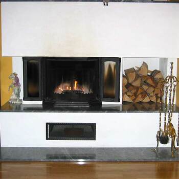 37 - Pusset rettveggspeis(brettskuret) med rette vanger,vednisj