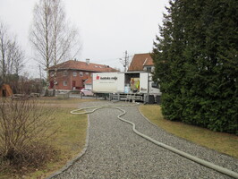 Frogner Isolering gjorde isolasjonsjobben. Innblåsing av Rockwool