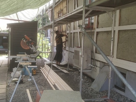 Det ble isolert med 12 cm glava