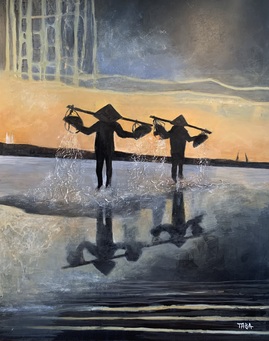 Rismarken 
Akryl på plate
40x50 cm 
4000,-
