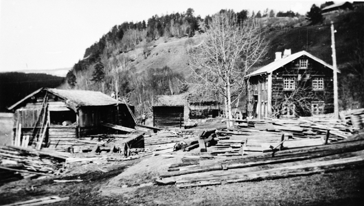 REF-0508 Oppistuggu Mærk, Grindal 1933. Nedriving av uthus/ låve.
