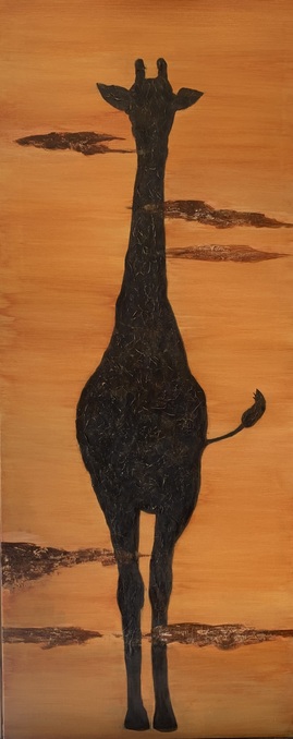 Giraff in Sunset
50x120 cm