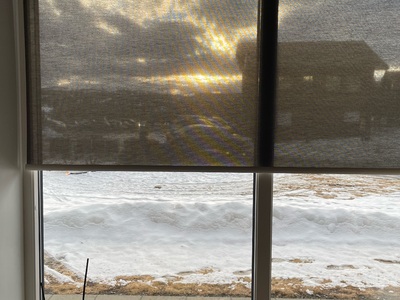 Rullegardin: m/kjedetrekk, Stoff Havbris 7045,  Leilighet Skeikampen