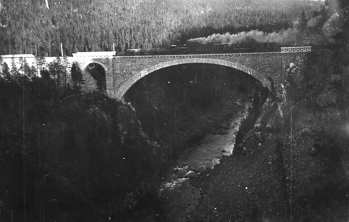 REF-0172  Ulsberg Rennebu Orkla jernbanebru
Orkla jernbanebru, bildet tatt frå tunnelsida