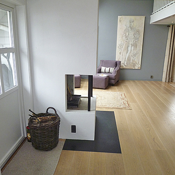 6 - Gruepeis murt inn under eksisterende leca pipe.