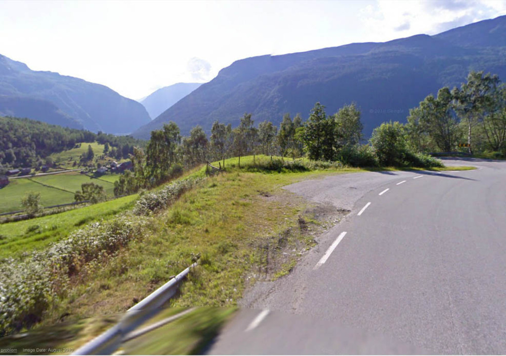 Utsikt ned til Berge