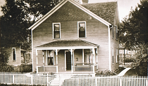 REF-0467 USA ca 1910. Heimen til Einar Haugen USA. REF-0465 og 0466.