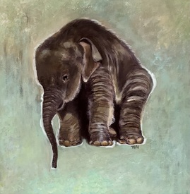 Small elephant 
40x40 cm 
4000,-
 