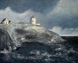 Ryvarden Fyr 40x50cm 4500,- 
Solgt!