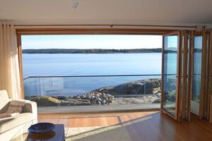 Foldedør innadslående