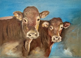 To venner (olje)  1500,-