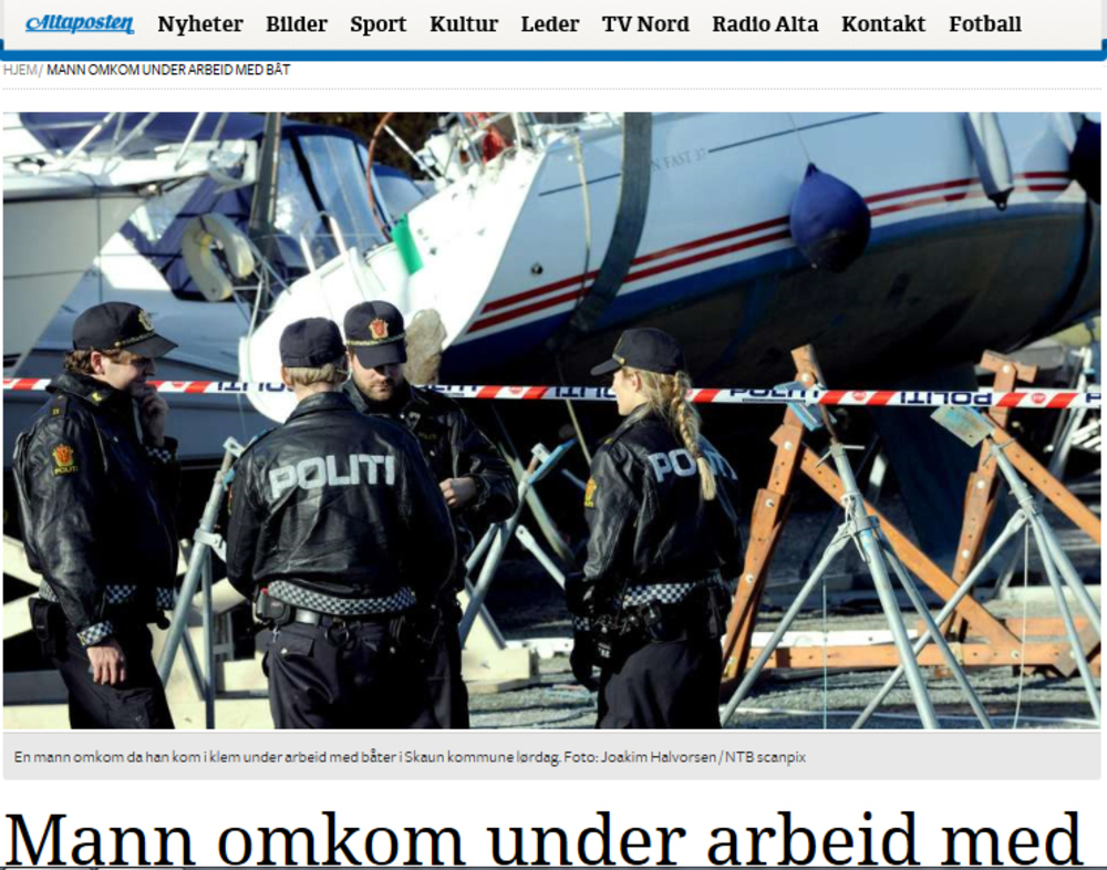 Dødsulykke i Børsa Båthvan 118788