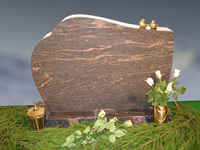 2010 rødbrun gneis helpolert