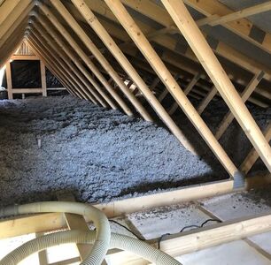 Isolering kaldtloft nybygg.