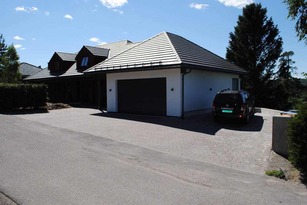 Fiberpusset vegger, vedlikeholds fritt.