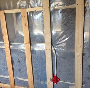 Isolering yttervegg.