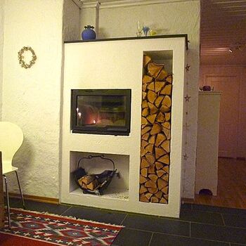 1- Pusset kjøkkenpeis