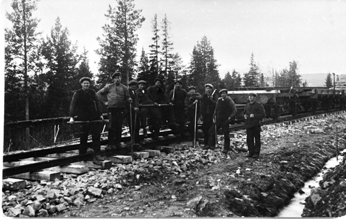 REF-0174  Ulsberg Rennebu Anleggsarbeid på Dovrebanen