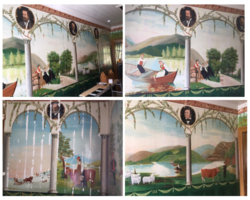 Restaurering av veggmalerier, gammel går i Åmli