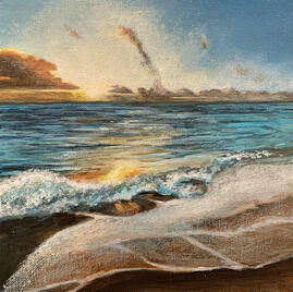 The Beach  20x20 cm 
Akryl på lerret 

 1500,- 