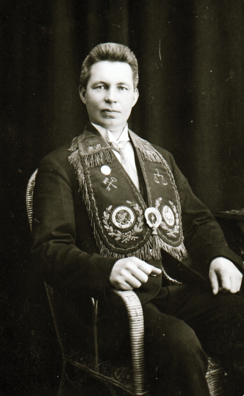 REF-0474 Rennebu ca 1925.
Petter Søraa, sekretær som reiste for losjen IOGT og heldt foredrag.